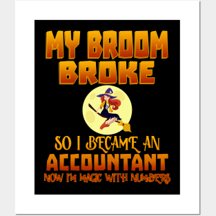 My Broom Broke So I Became An Accountant Posters and Art